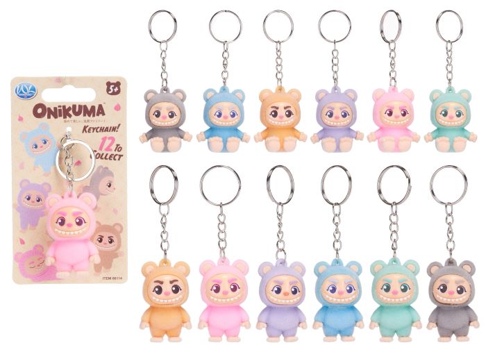 ONIKUMA Portachiavi 3D 5cm Floccato c/backcard 12ass…x48…x288